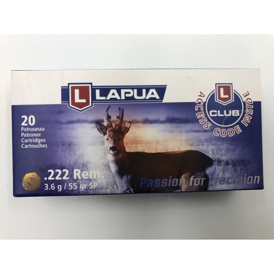 Lapua 222Rem 3.6g. SP