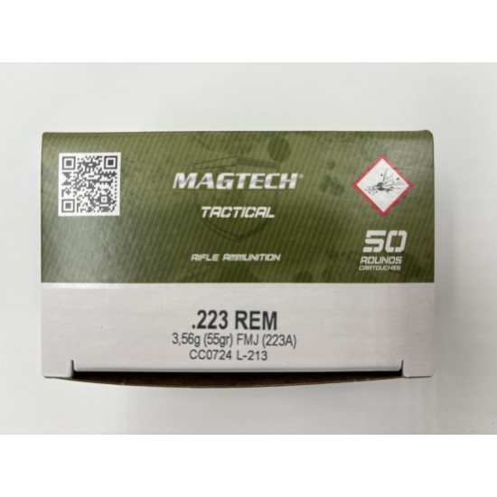 Magtech .223 Remington 55gr / 3.56g FMJ