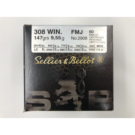 S&B 308Win 9,55g. FMJ
