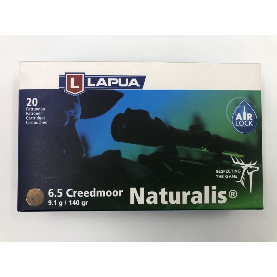 Lapua 6.5 Creedmoor Naturalis 9.1g.